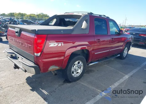 2005 Chevrolet Avalanche 1500 Z71 из США, поврежденный, VIN 3GNEK12Z15G134494